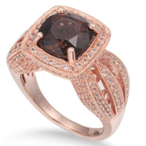 Levian Cushion Halo Chocolate Diamonds Ring - Picture 10 of 10
